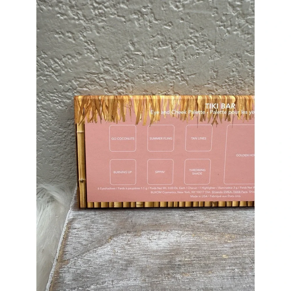 $21 🌙 NEW Buxom Tiki Bar Eye Cheek Palette 6 Eyeshadows/ 1 Highlighter/ 1 Blush